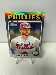 Jake Cave 2024 Topps Heritage High Number Chrome /225 #91 - Picture 1 of 15