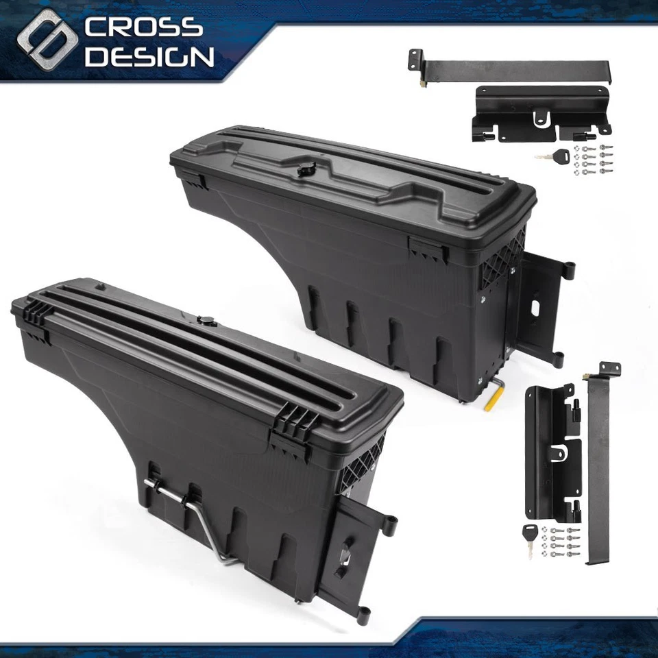 Caja de herramientas de almacenamiento apta para Chevy Silverado GMC Sierra 1500 2007-19 par camioneta Foto 1 de 1