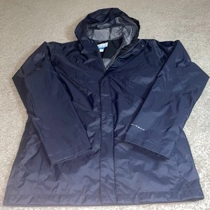 Columbia Jacket Boys XL Black Watertight Jacket Omni Tech Windbreaker DD-2103 - Picture 1 of 6