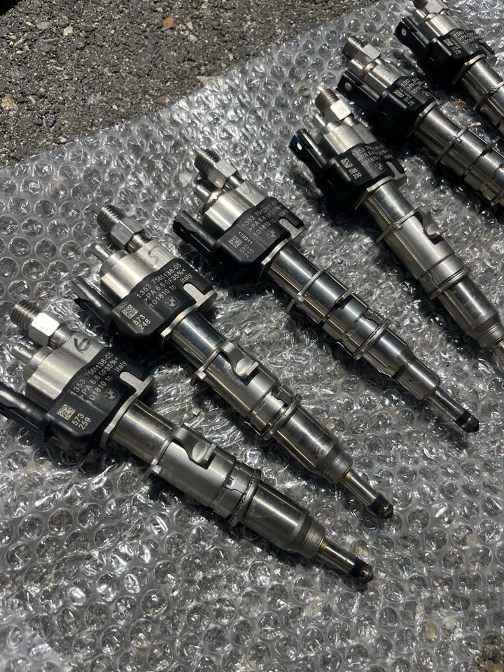 Juego de 6 inyectores de combustible surtidos BMW N54 índice 10 6 4 OEM 335i 535i 135i Foto 1 de 4