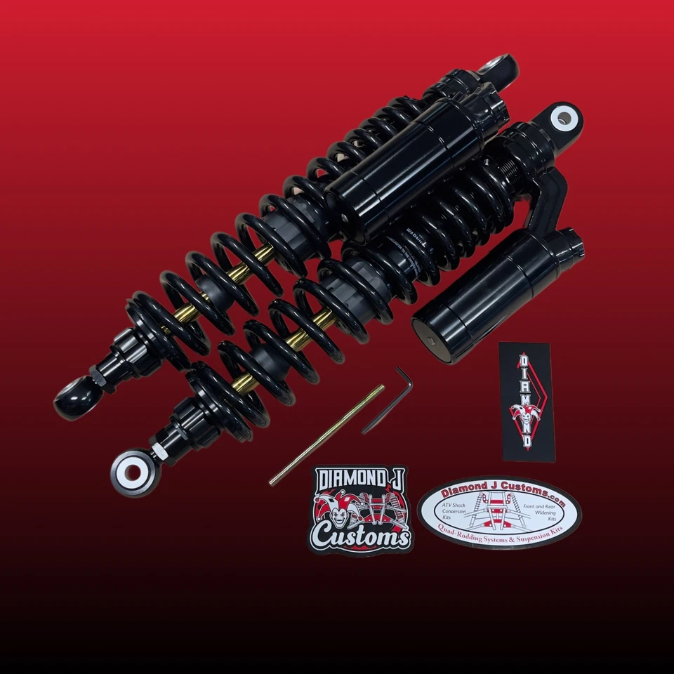 DIAMOND FRONT & REAR 400mm Adjustable Shocks - Yamaha Raptor 700 700R, 660 660R - Image 1 of 4