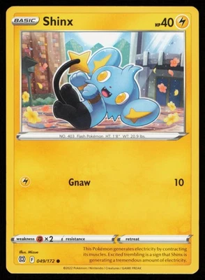 Shinx 049/172 SWSH09: Brilliant Stars Normal - MP2 - Image 1 of 2