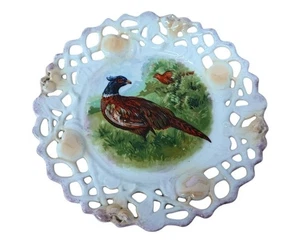 Pheasant Decorative Plate Made In Germany Vintage Cut Out Detail Home - Picture 1 of 8