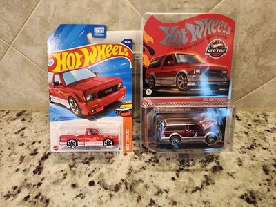 Lote de 2 camiones Hot Wheels GMC Syclone/Typhoon Foto 1 de 4