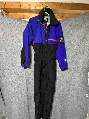 Traje de esquí Helly Hansen traje de nieve de una pieza equipo babero de nieve negro de colección para hombre mediano Foto 1 de 4