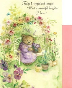 Thinking Of You Love Daughter Mary Hamilton Mary's Bears Hallmark Greeting Card - Picture 1 of 3