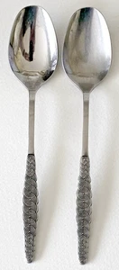 Vintage RARO ORLEANS Acciaio Inox CUCCHIAINO X2 Posate ROULETTE Giappone MCM - Foto 1 di 3