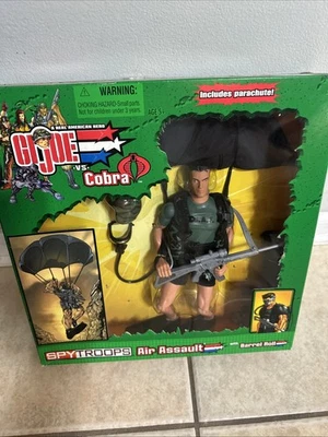 GI Joe Vs. Cobra Spy Troops 12" Air Assault With Barrel Roll, Parachute￼ Figure. - Image 1 of 4