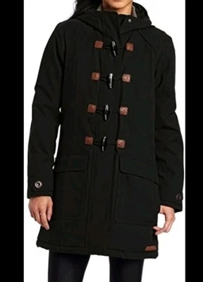 Merrell Haven II Pea Coat Women Small Long Green Opti-Warm Quilted Hooded Tough - Image 1 of 4