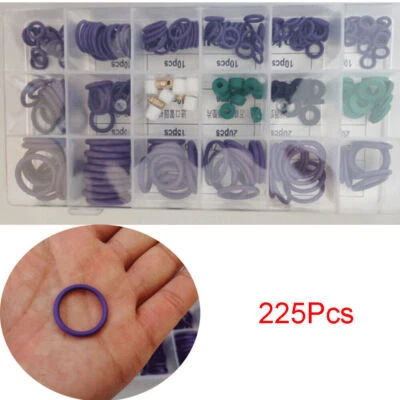 225pcs Boxed Car Air Conditioning Compressor Hole Sealed Ring Gaskets Washer Kit - Image 1 of 4