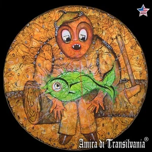 fish green fishing wall art contemporary water painting modern pop surrealism - Picture 1 of 24