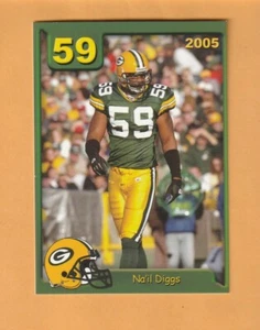 Na'il Diggs Green Bay Packers 2005 Packers Police #10 Ohio State Buckeyes 5H - Imagen 1 de 2