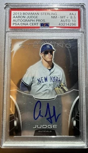 PSA 8.5 AARON JUDGE AUTO 2013 Bowman Sterling Prospects Autograph Rookie RC - Picture 1 of 2
