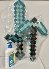 Minecraft Official Diamond Green Sword and Pickaxe combo EVA Toy Kids Gift Fight