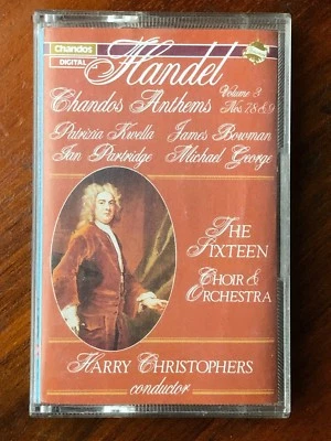 handel chandos anthems  numbers 7- 8 & 9 . cassette  - Image 1 of 2