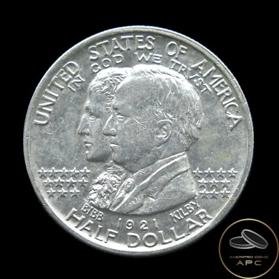 1921 Alabama Commemorative Half Dollar 90% Silver Scarce Better Date++ - Image 1 of 2