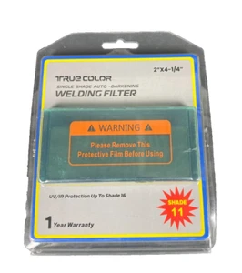True color Auto Darkening Welding Lens Replacement 2 x 4 1/4" Fit Shade 11 - Picture 1 of 4