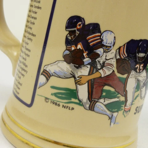 Vintage 1986 Chicago Bears Super Bowl XX Champions Limited Edition Stein /9850 Cover