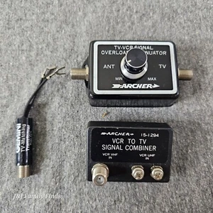 Archer TV-VCR Signal Overload Attenuator Antenna Switcher & Signal Combiner Lot - Picture 1 of 17