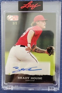 Brady House - 2022 Pro Set Sports Black Parallel Auto 1/1 - Washington Nationals - Picture 1 of 3