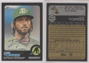 2022 Heritage Minor League Edition Real One Black Border /50 Jose Torres Auto