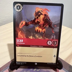 🔮 Disney Lorcana: The First Chapter Scar: Fiery Usurper 122/204 Common NON-FOIL - Picture 1 of 2