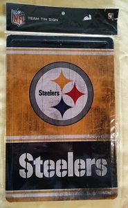 Pittsburgh Steelers Metall Blech Tacker Schild Distressed Zimmer Bar Dekor NEU 12" x 8" - Bild 1 von 1