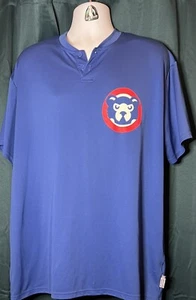 Majestic Chicago Cubs Henley Shirt - 2XL - Picture 1 of 2