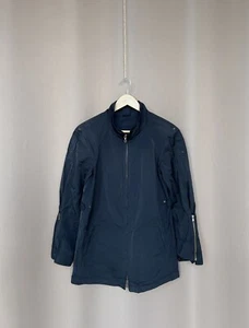 Brunello Cucinelli Jacket Navy Blue Full Zip Womens Size 42 Long Sleeve Lampo - Picture 1 of 18