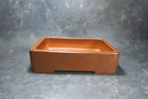 Echte japanische Bonsaischale "Watanabe Syozan" mit Patina, von Tokoname. - Bild 1 von 14
