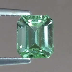 2.30cts Octagon Mint Green Natural Tourmaline Afghanistan Loose Genuine Gemstone - Picture 1 of 6