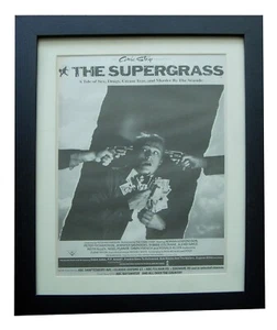 COMIC STRIP+SUPERGRASS+Movie+Film+POSTER+AD+ORIGINAL 1985+FRAMED+FAST WORLD SHIP - Imagen 1 de 6