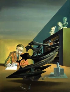 SALVADOR DALI Art Poster or Canvas Print "Portrait of Emilio Terry" - Picture 1 of 1