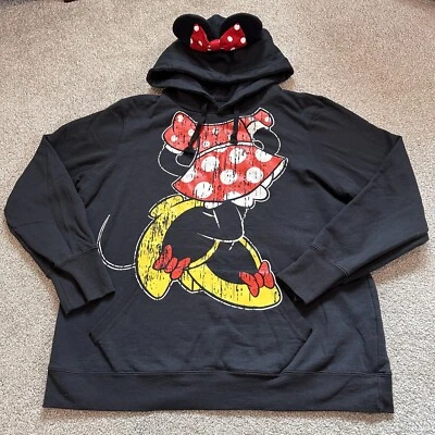 Sudadera con capucha para mujer de los parques de Disney MINNIE MOUSE orejas con capucha talla XXL Foto 1 de 4