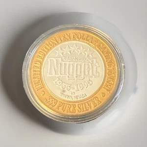 Edición Limitada Nugget Sparks, NV $10 Ficha de Casino Plata Excelente Como Nueva - Imagen 1 de 2