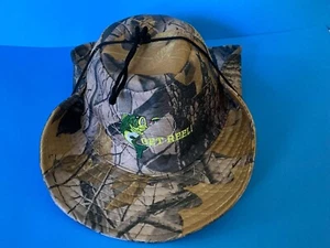 NOS NEW AUSSIE SAFARI SOLAR HAT CAMO MESH BACK ADULT ONE-SIZE GET REEL FISHING  - Picture 1 of 12