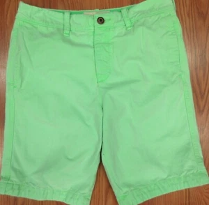 HOLLISTER by A&F REGULAR FIT SHORTS 100% COTTON SPRING GREEN Sz 30 - Picture 1 of 3
