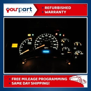 99-02 SILVERADO 1500 M/T INSTRUMENT CLUSTER SPEEDOMETER 15055364 DHRM REBUILT - Bild 1 von 9