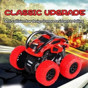 Durable 4WD Off-Road Inertial Toy Car 360° Spin, Fall-Resistant Kids Truck Gift - Picture 1 of 29