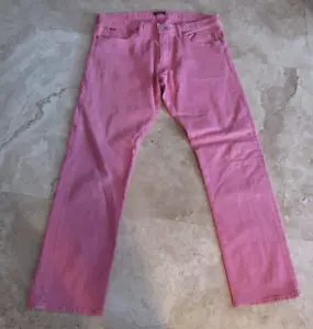 Herrenjeans Größe 34 x 30 Polo Ralph Lauren rosa/rot Varick schmal gerade - Bild 1 von 3
