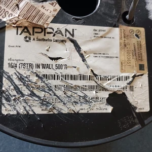 Southwire Tappan 16awg/4c Stranded CL3R/CMR1 Grey Signal B Security Cable 500FT - Picture 1 of 3
