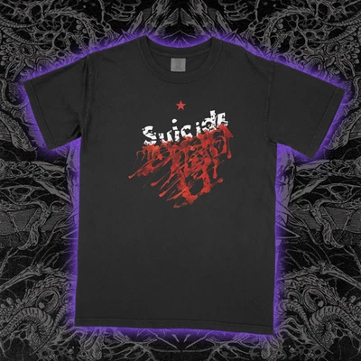 Camiseta Suicide 1977 Vintage Banda Sintetizador Punk Gráfica Camiseta Alan Vega Unisex Suave Foto 1 de 3