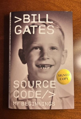 Bill Gates Source Code, My Beginnings Signed HC Book Autographed - IN HAND - Image 1 of 3