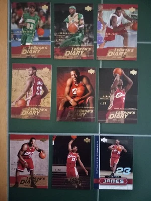 勒布朗·詹姆斯篮球卡套装。 Upper Deck。 克利夫兰骑士队 — 第 1/4 张图片