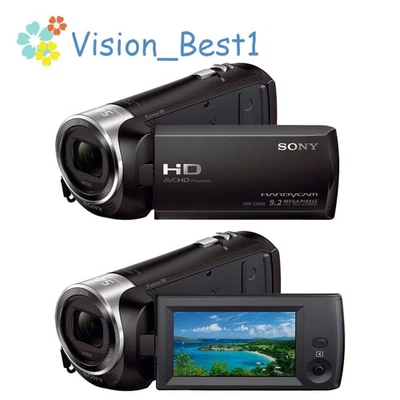 Sony HDR-CX240 1080p Full HD Camcorder Black Wind Noise Reduction Time Lapse - Image 1 of 4