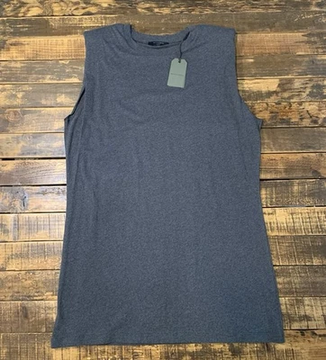 Nuevo con etiquetas Vestido sin mangas Allsaints Coni para mujer L carbón jaspeado gris oscuro suave sin mangas Foto 1 de 4