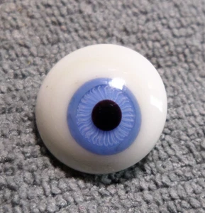 Vintage Antique Glass Button EYE BLUE - Picture 1 of 4