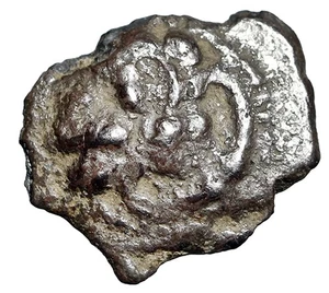 Obol AR Celta, Incierto Uniface "Heracles Celticizado / En Blanco" Muy Raro - Imagen 1 de 5