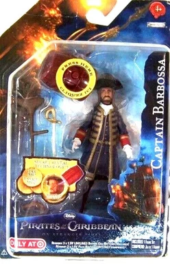 陌生人潮上的加勒比海盗可动人偶全新 4 英寸巴博萨上尉 — 第 1/2 张图片