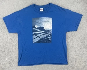 Vintage Hanes Adult XXL Blue T Shirt 1997 Archdiocese Of Santa Fe Pilgrimage Tee - Picture 1 of 18